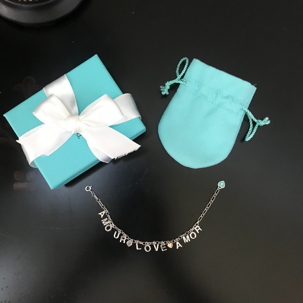 Tiffany & Co. Silver Bracelet Amour,  Love , Amor Charm Bracelet. NWOT